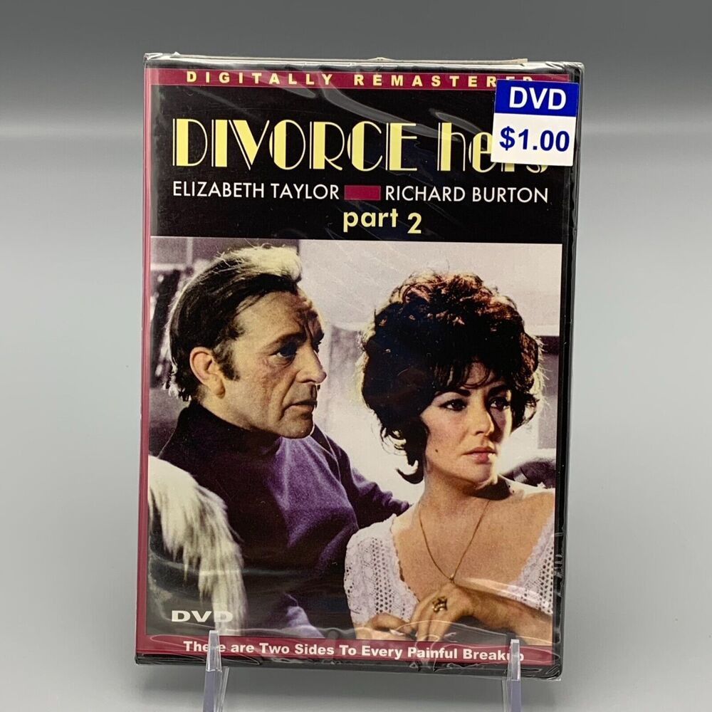 Divorce Hers Elizabeth Taylor Richard Burton Part 2 DVD 2004 Color Full Frame